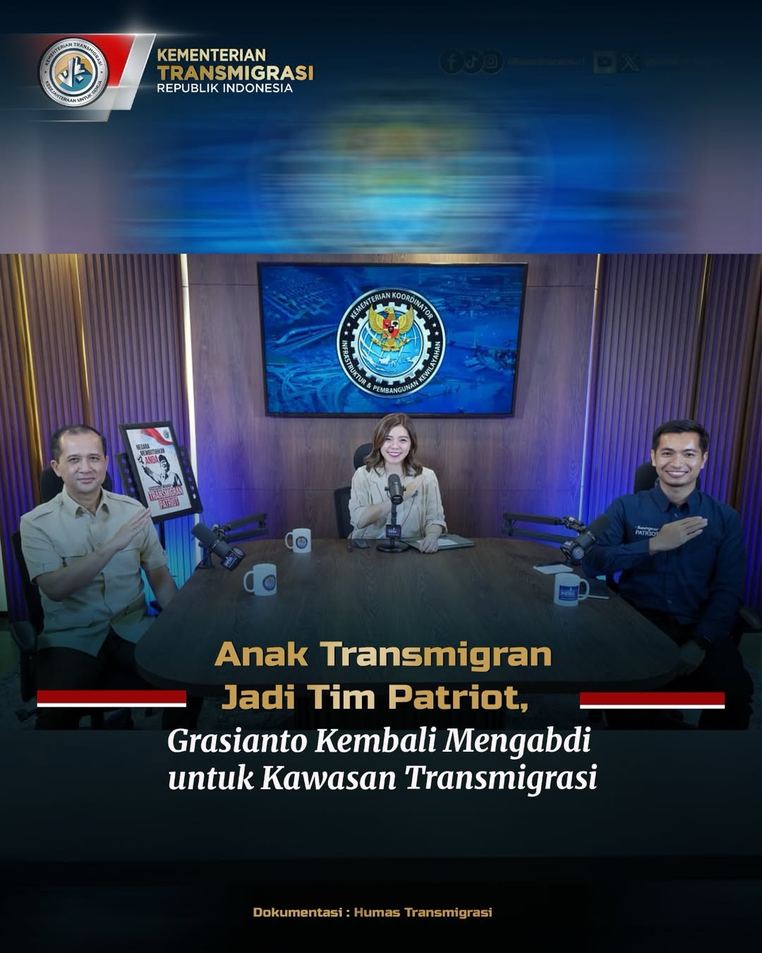 Foto: ANAK TRANSMIGRAN JADI TIM PATRIOT, GRASIANTO KEMBALI MENGABDI UNTUK KAWASAN TRANSMIGRASI