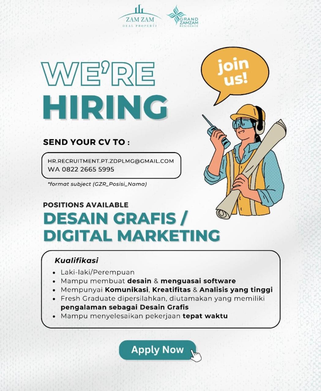 Foto: LOKER GRAND ZAMZAM RESIDENCE