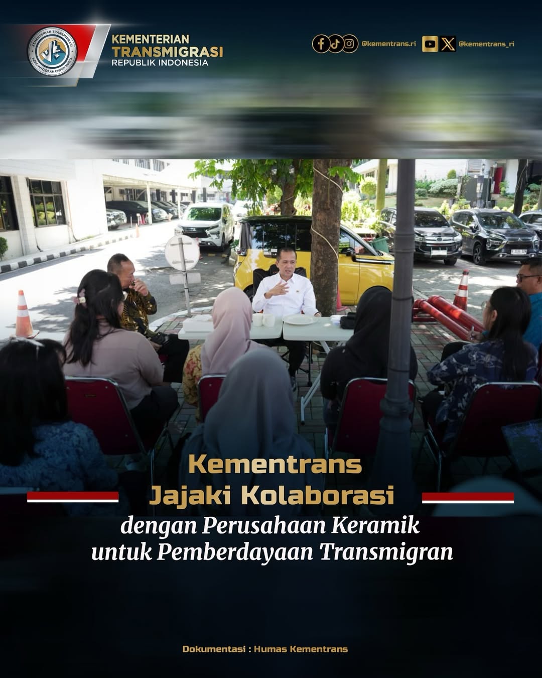 Foto: KEMENTRANS JEJAKI KOLABORASI DENGAN PERUSAHAAN KERAMIK UNTUK PEMBERDAYAAN TRANSMIGRASI