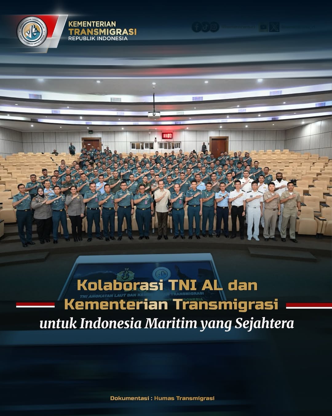 Foto: KOLABORASI TNI AL DAN KEMENTERIAN TRANSMIGRASI UNTUK INDONESIA MARITIM YANG SEJAHTERA