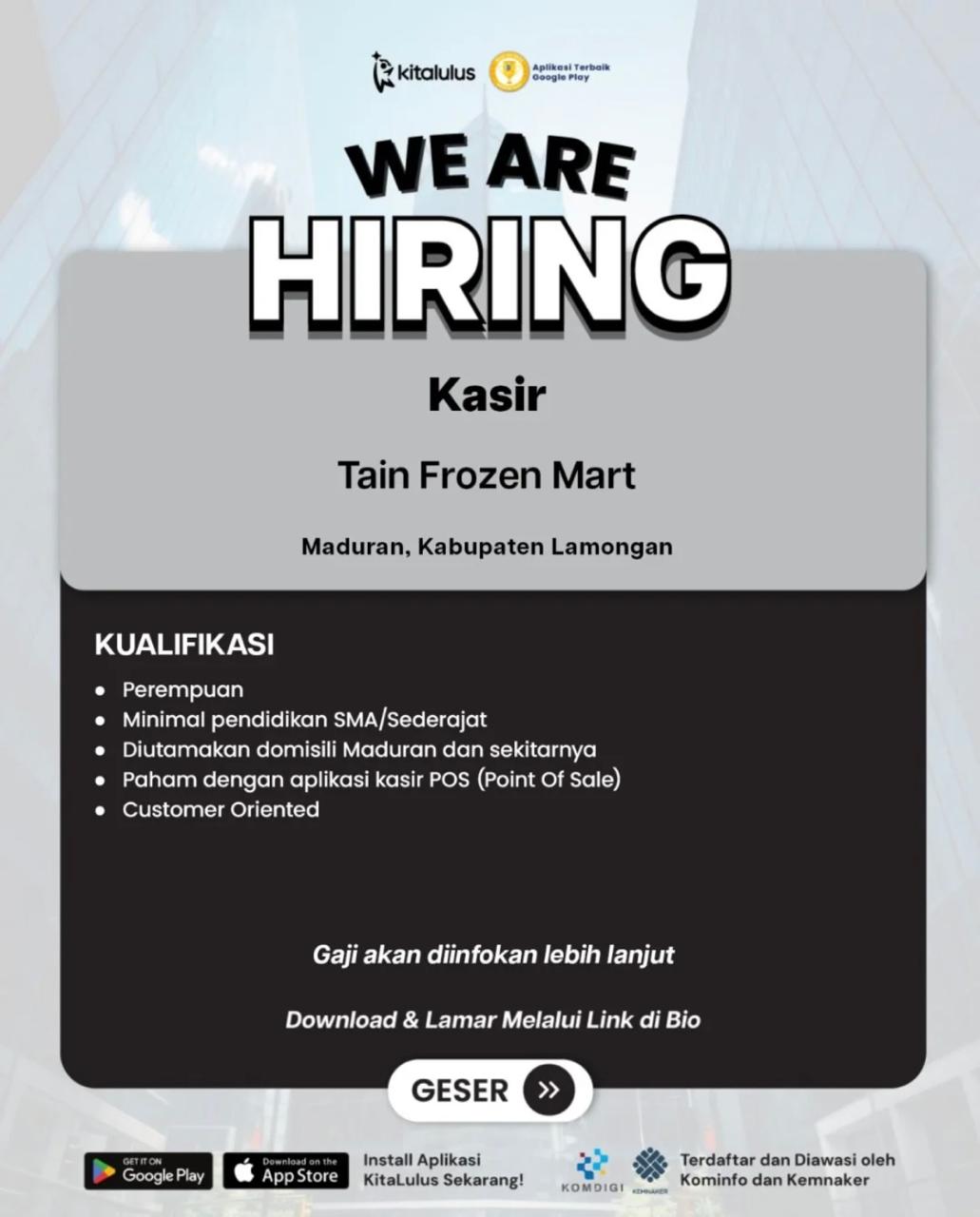 Foto: LOKER KITA LULUS