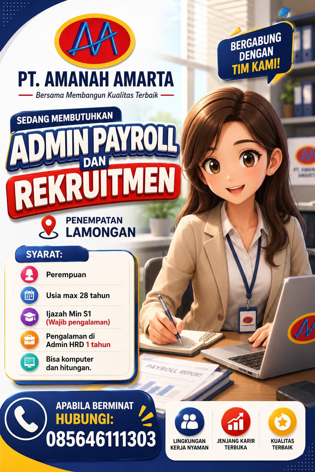 Foto: LOKER PT. AMANAH AMARTA