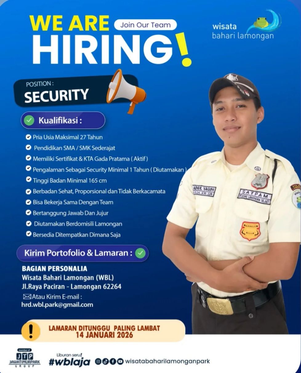 Foto: LOKER WISATA BAHARI LAMONGAN