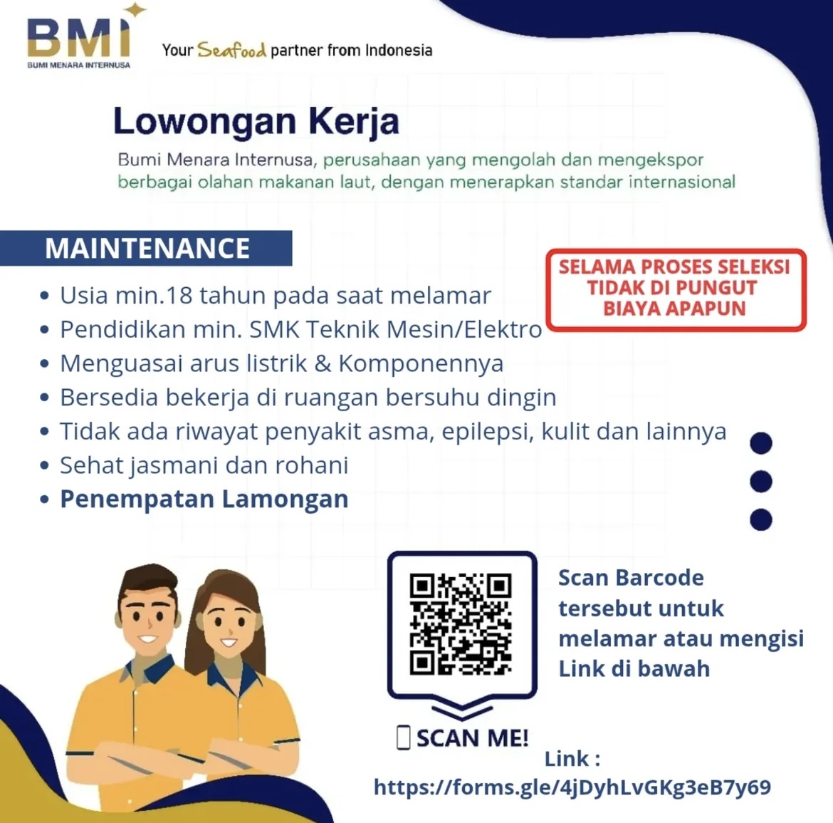 Foto: LOKER PT. BUMI MENARA INTERNUSA