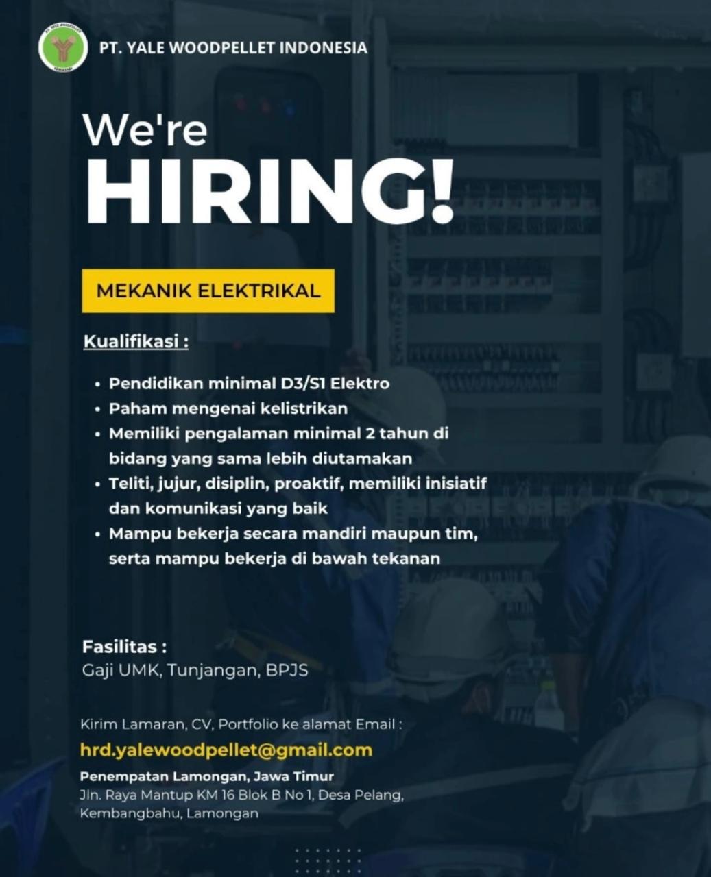 Foto: LOKER PT. YALE WOODPELLET INDONESIA