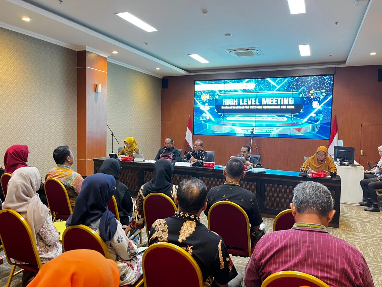 Foto: HIGH LEVEL MEETING EVALUASI REALISASI PAD 2025 DAN OPTIMALISASI PAD 2026