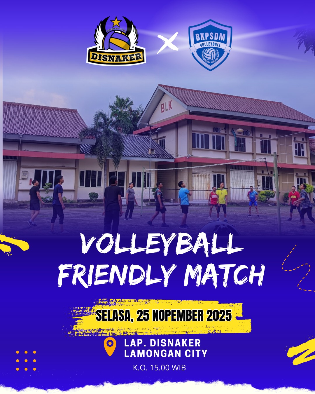 Foto: VOLLEYBALL FRIENDLY MATCH! DISNAKER X BKPSDM