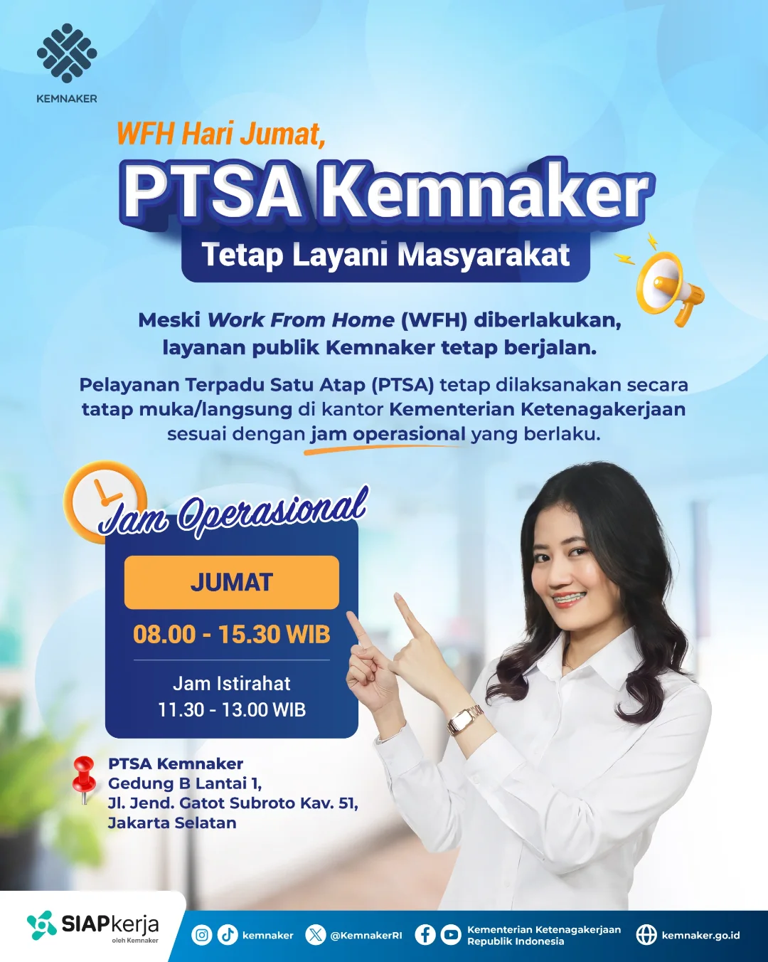 Foto: WFH HARI JUMAT, TAPI PELAYANAN TETAP JALAN!