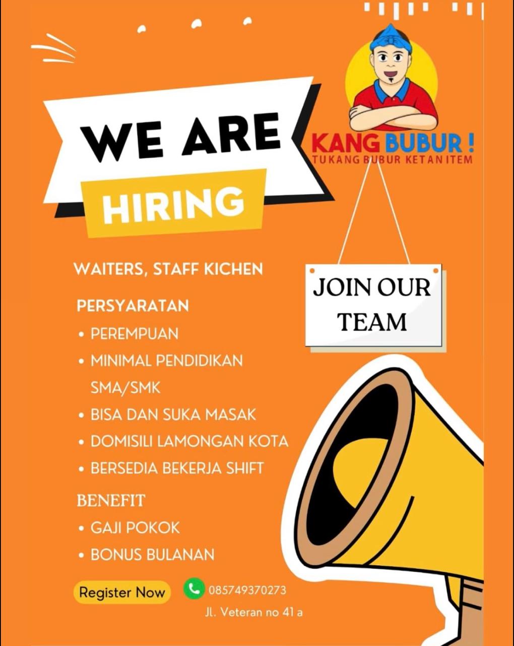 Foto: LOKER KANG BUBUR LAMONGAN