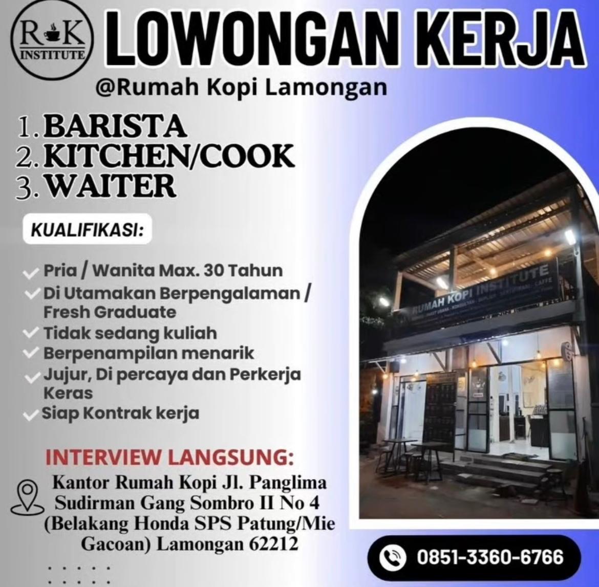 Foto: LOKER RUMAH KOPI