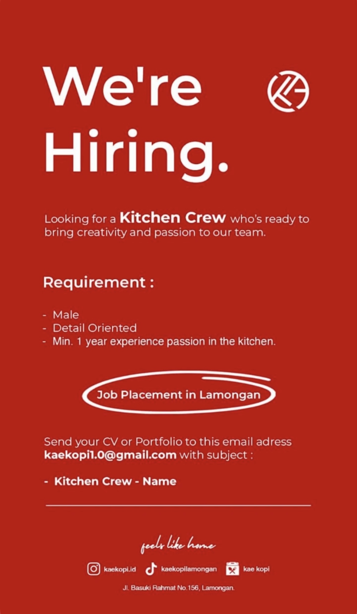 Foto: LOKER KAE KOPI