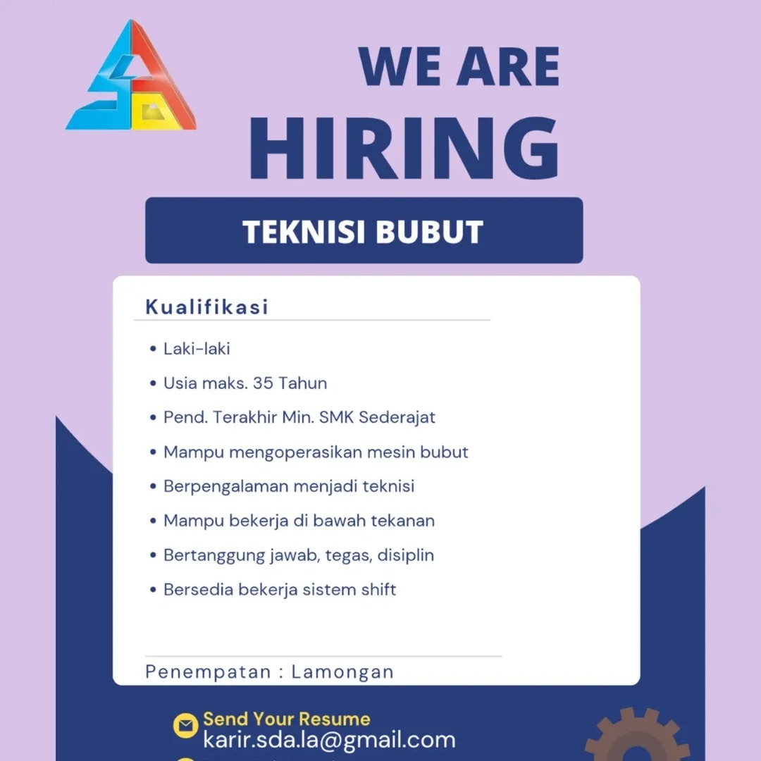 Foto: LOKER PT. SENTOSA DJAYA ABADI