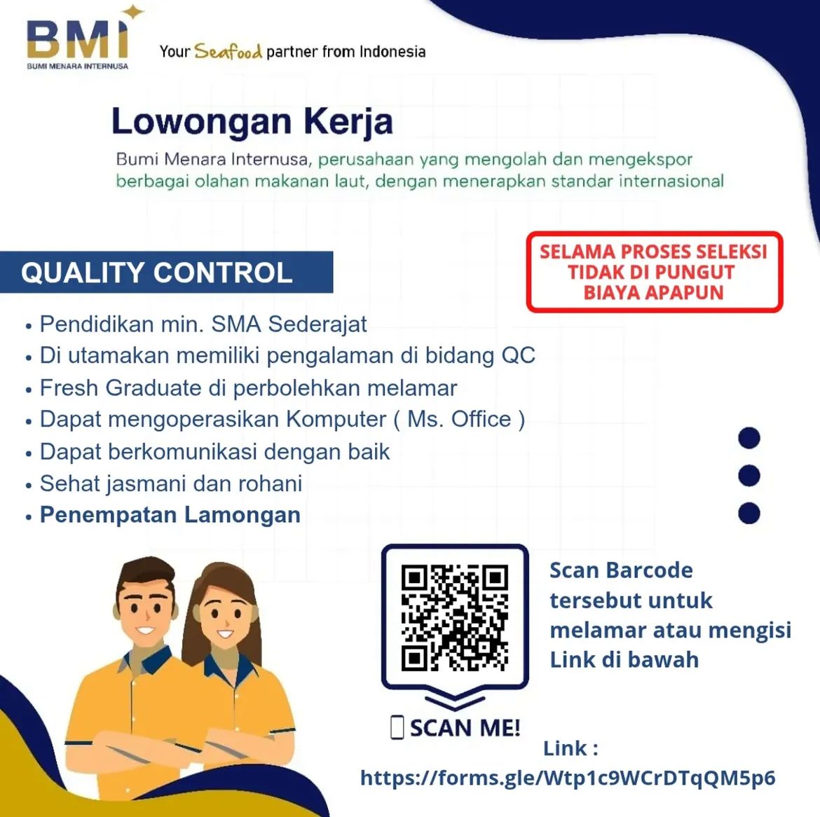 Foto: LOKER PT. BUMI MENARA INTERNUSA