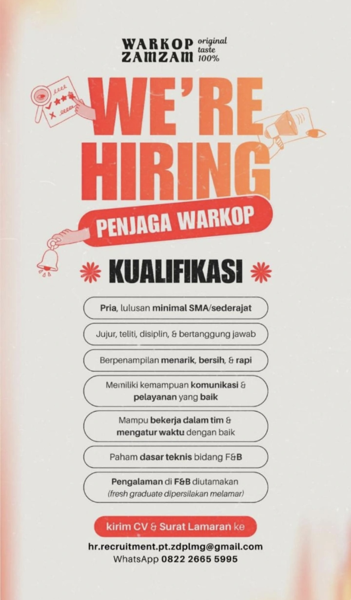 Foto: LOKER WARKOP ZAMZAM