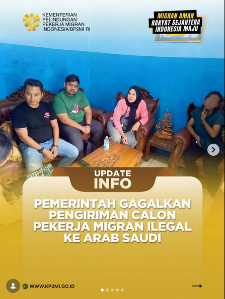 Foto: PEMERINTAH GAGALKKAN PENGIRIMAN CALON PEKERJA MIGRAN ILEGAL KE ARAB SAUDI