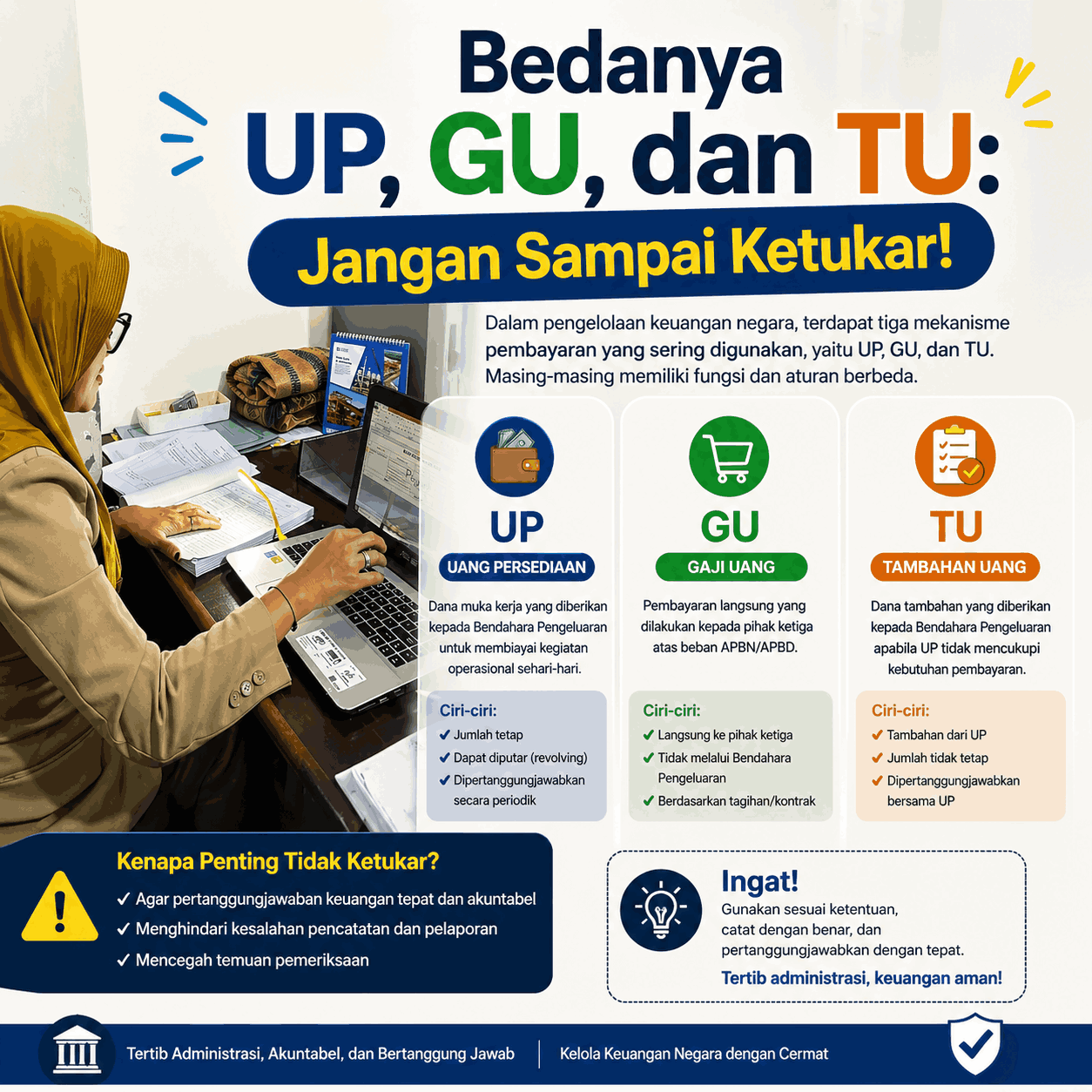 Foto: BEDANYA UP, GU, DAN TU : JANGAN SAMPAI KETUKAR!