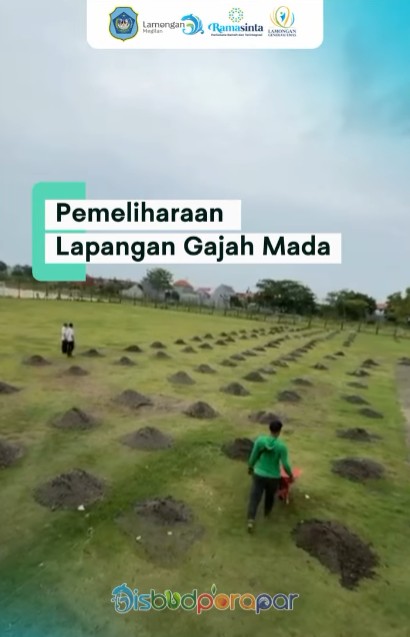 Foto: 🍃Topdress ​Lapangan Gajah Mada - Lamongan