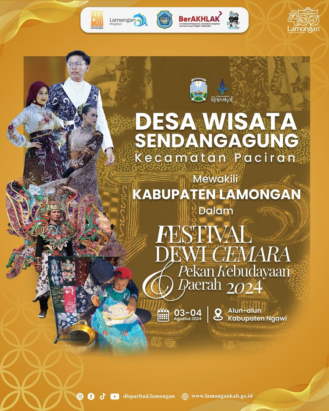 Desa wisata Sendangagung Mewakili Lamongan Dalam Festival Dewi Cemara dan Pelan Kebudayaan Daerah 2024