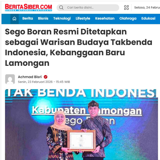 Foto: Sego Boran Resmi Ditetapkan sebagai Warisan Budaya Takbenda Indonesia, Kebanggaan Baru Lamongan