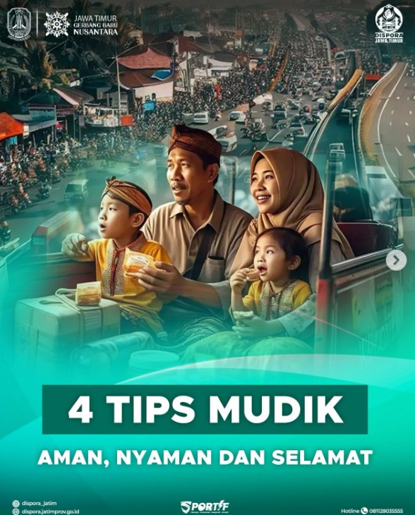 Foto: Masih seputar tips mudik ala Dispora Jatim