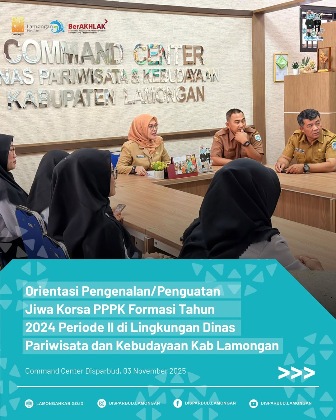 Foto: Orientasi Pengenalan dan Penguatan Jiwa Korsa untuk PPPK Periode II di lingkungan Disparbud Lamongan