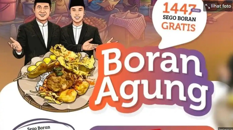 Foto: Festival Boran Agung di Lamongan, 1.447 Porsi Sego Boran Dibagikan Gratis