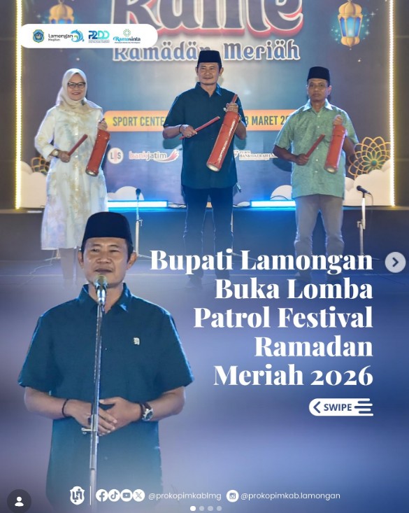 Foto: Bupati Lamongan Buka Lomba Patrol Festival Ramadan Meriah 2026
