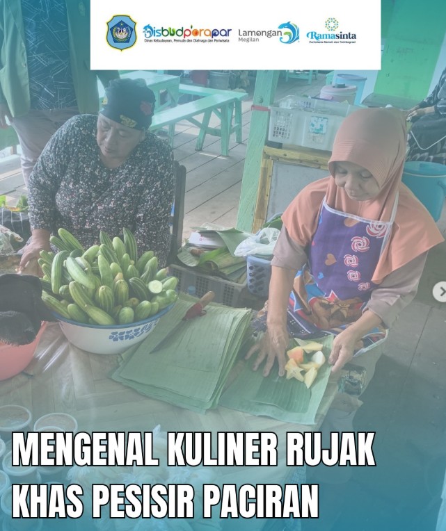 Foto: Kenalan yukk dengan salah satu kuliner khas Pesisir Utara Kabupaten Lamongan, yakni “Rujak Mak Tas”