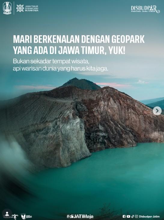 Foto: Jawa Timur memiliki kekayaan geologi luar biasa yang terangkum dalam kawasan Geopark