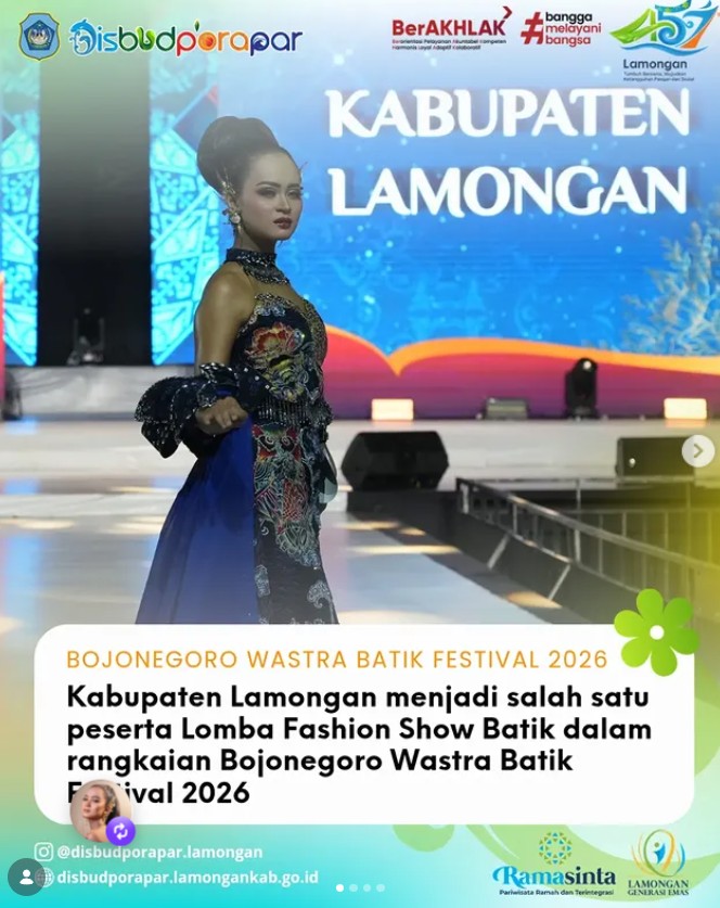 Foto: Lomba Fashion Show Wastra Batik Festival 2026