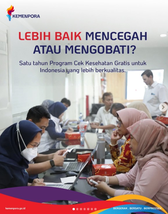 Foto: Program Cek Kesehatan Gratis (CKG)