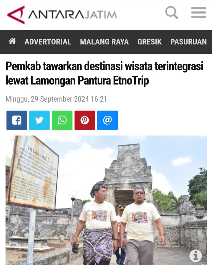 Pemkab tawarkan destinasi wisata terintegrasi lewat Lamongan Pantura EtnoTrip