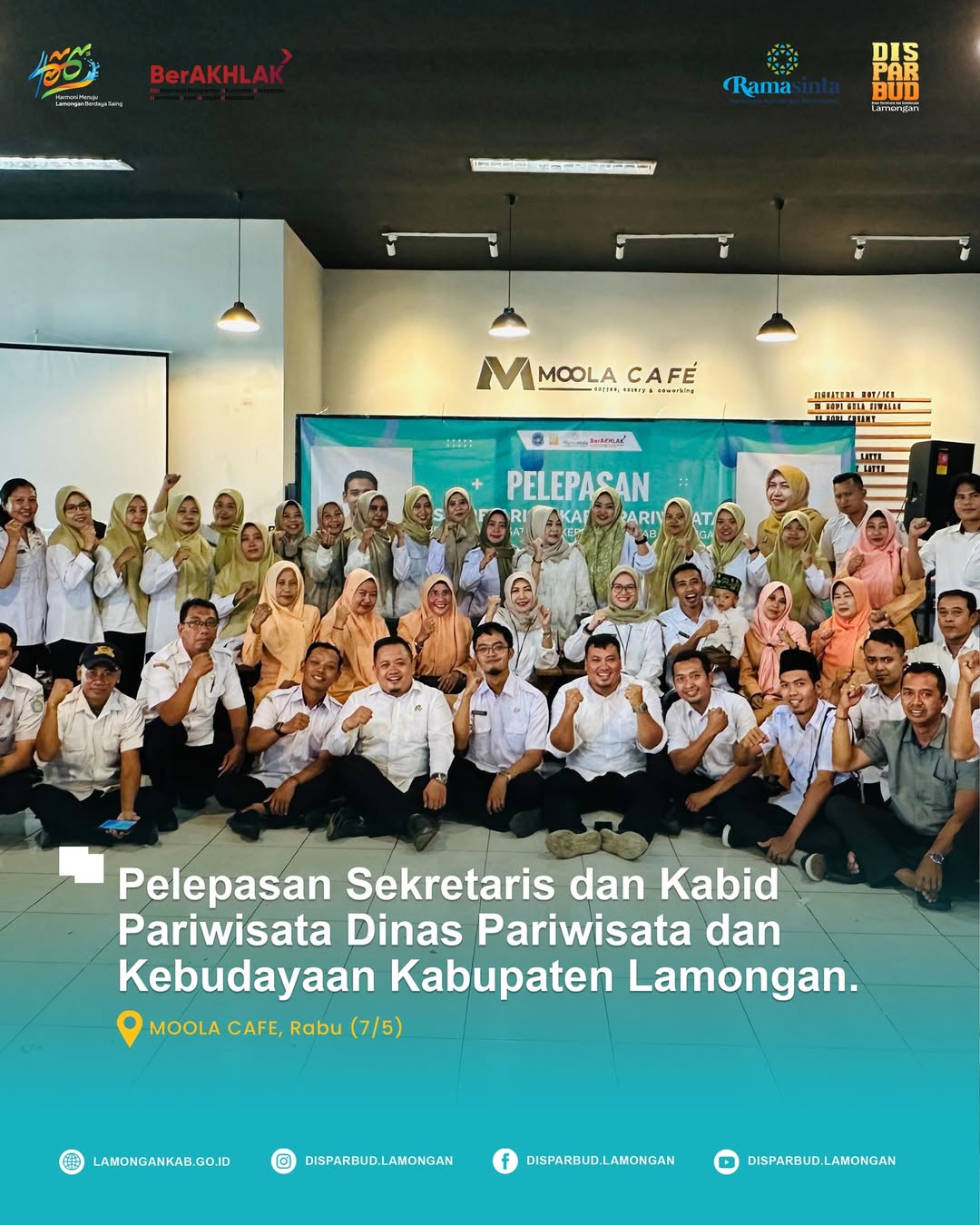 Pelepasan Sekretaris dan Kabid Pengembangan Pariwisata DIsparbud