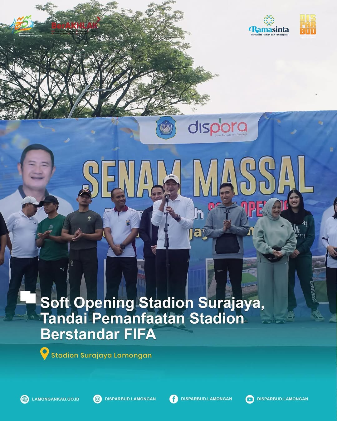 Soft Opening Stadion Surajaya, Tandai Pemanfaatan Stadion Berstandar FIFA