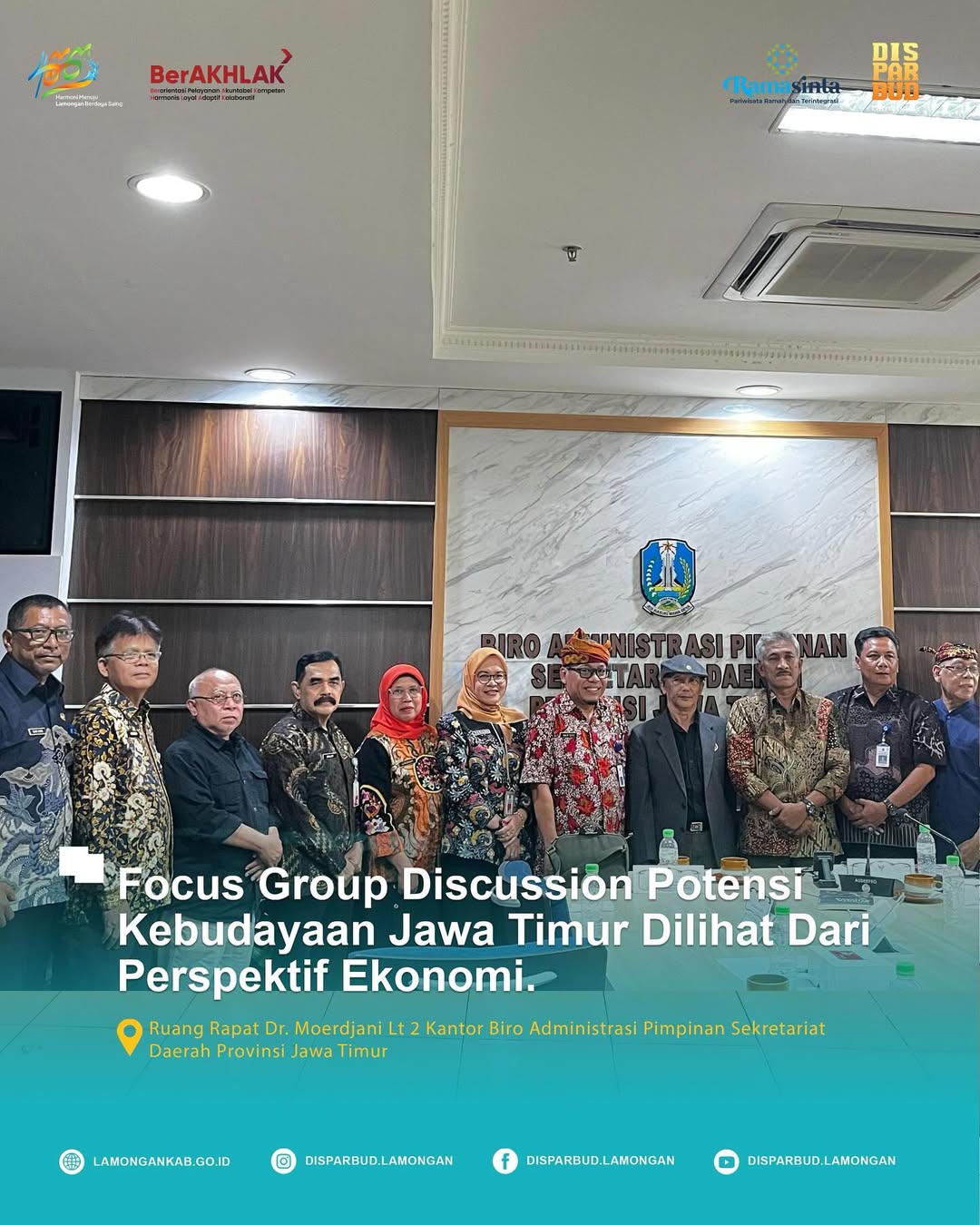 Focus Group Discussion (FGD) Potensi Kebudayaan Jawa Timur dari Perspektif Ekonomi