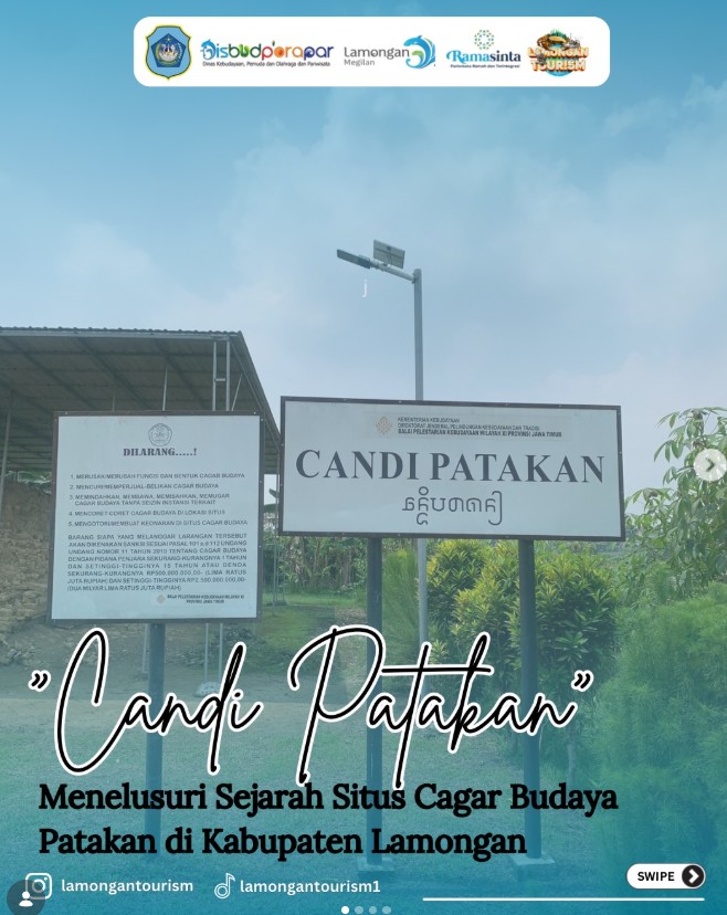 Foto: Sobat Lamongan Tourism 👋 taukah kalian Di Dusun Montor, Desa Pataan, Kecamatan Sambeng, berdiri kokoh sebuah situs bersejarah peninggalan masa pemerintahan Raja Airlangga (1009–1042 M).
