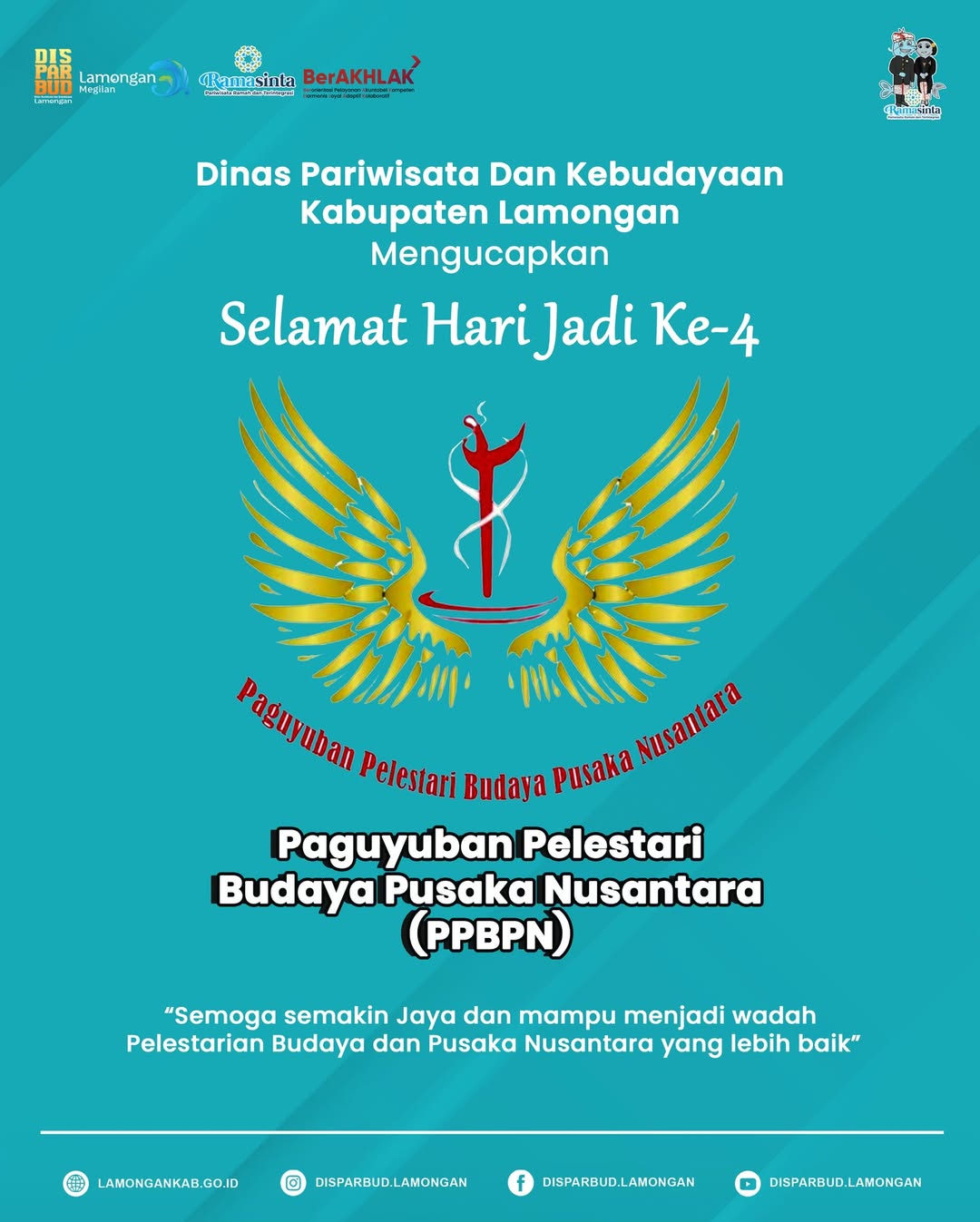 Foto: Selamat Hari Jadi Ke-4 Paguyuban Pelestari Budaya Pusaka Nusantara (PPBPN)!