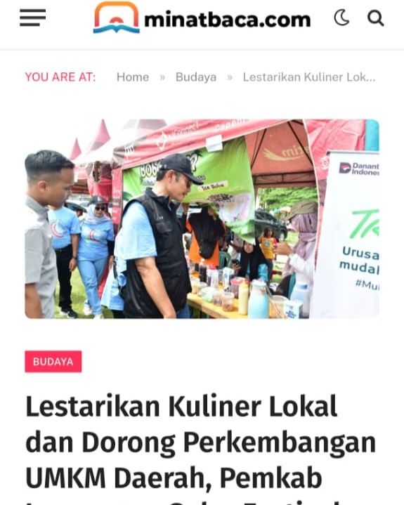 Foto: Lestarikan Kuliner Lokal dan Dorong Perkembangan UMKM Daerah, Pemkab Lamongan Gelar Festival