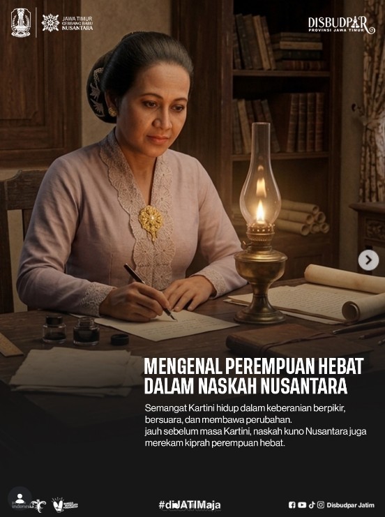 Foto: Menjelang Hari Kartini, mari mengenal jejak perempuan hebat dalam naskah kuno koleksi Museum Negeri Mpu Tantular.