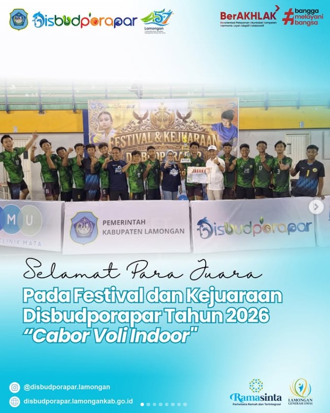 Foto: Festival dan Kejuaraan Disbudporapar 2026 - Cabor Voli Indoor 🏐🏆