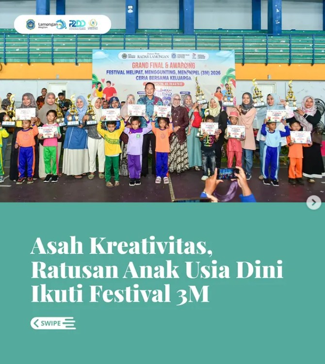 Foto: Asah Kreativitas, Ratusan Anak Usia Dini Ikuti Festival 3M