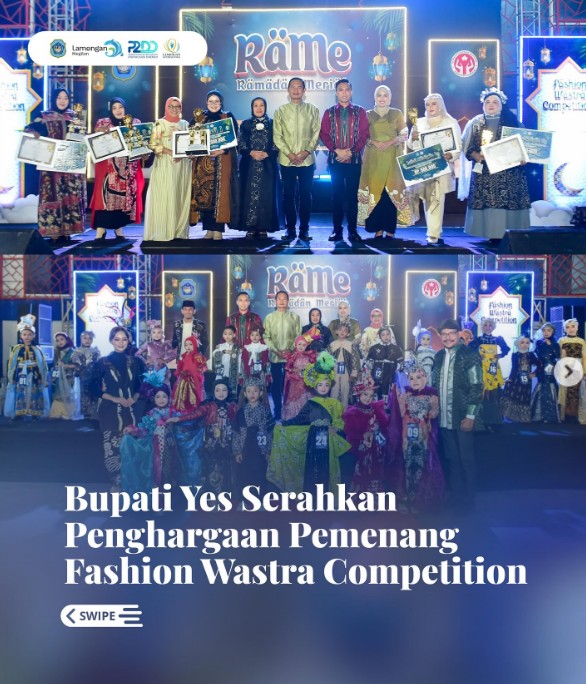 Foto: Bupati Yes Serahkan Penghargaan Pemenang Fashion Wastra Competition
