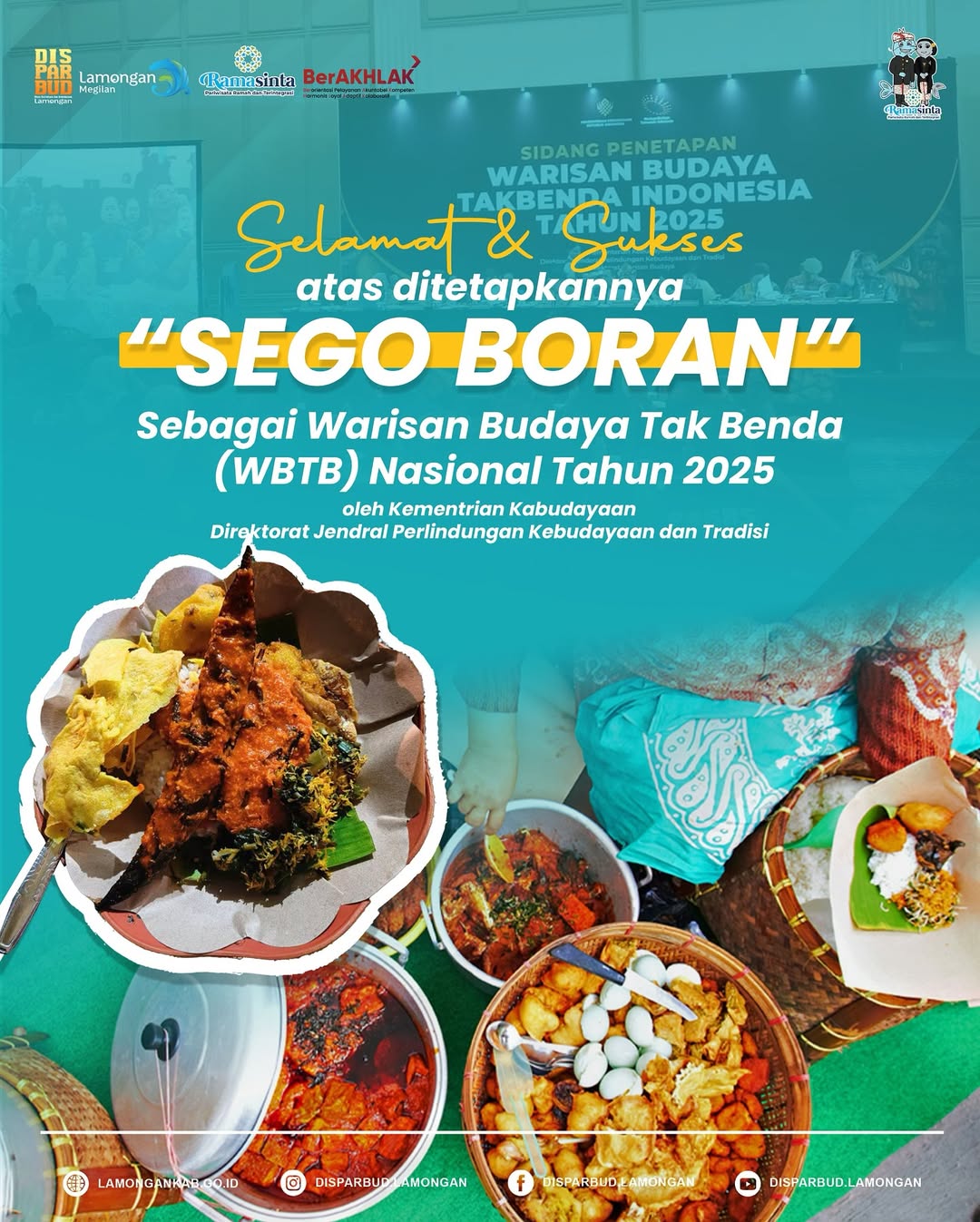 Foto: Sego Boran Lamongan resmi ditetapkan sebagai Warisan Budaya Tak Benda Indonesia 2025