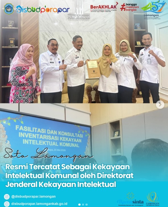 Foto: Soto Lamongan Resmi Tercatat sebagai Kekayaan Intelektual Komunal