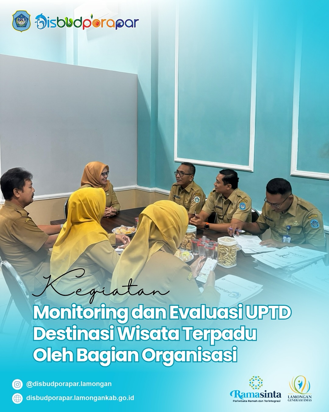 Kegiatan Monitoring dan Evaluasi UPTD Destinasi Wisata Terpadu Oleh Bagian Organisasi