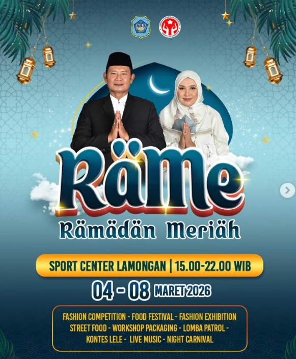 Foto: Dalam semangat kemeriahan dan kebersamaan bulan suci Ramadan, Pemerintah Kabupaten Lamongan menghadirkan rangkaian kegiatan RAME (Ramadan Meriah)