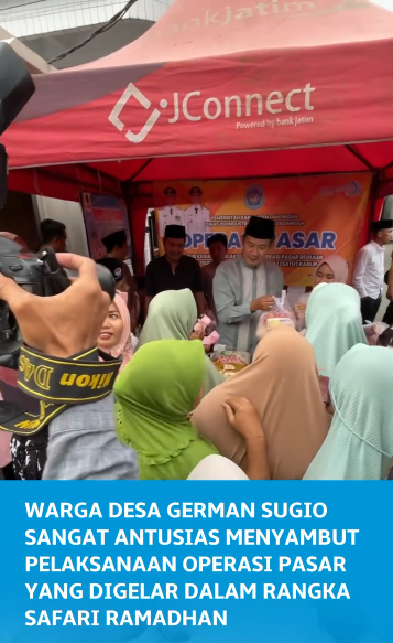 Operasi Pasar yang Digelar Dalam Rangka Safari Ramadhan di Desa German, Sugio