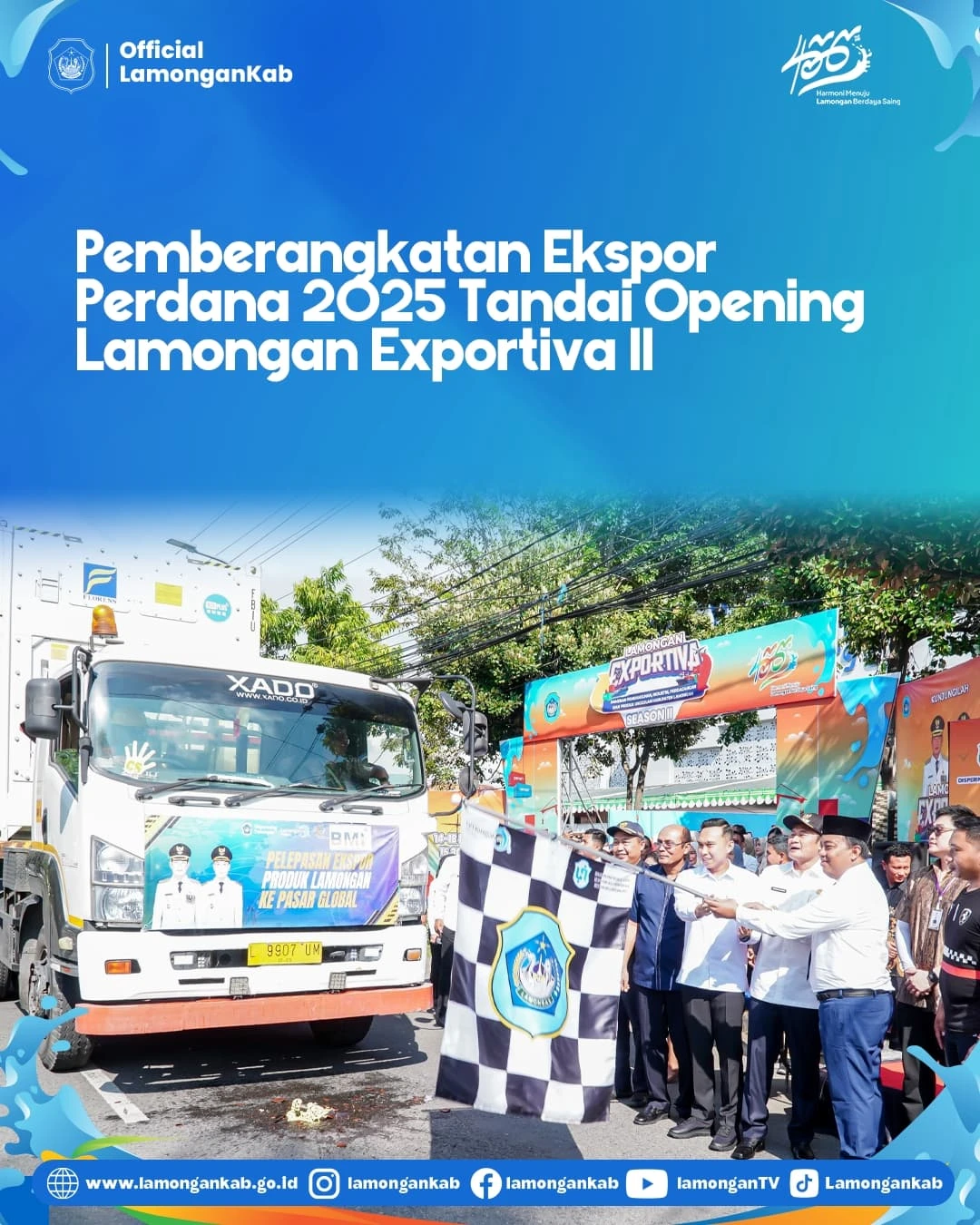 Pemerintah Kabupaten Lamongan Lakukan Ekspor Perdana di Tahun 2025