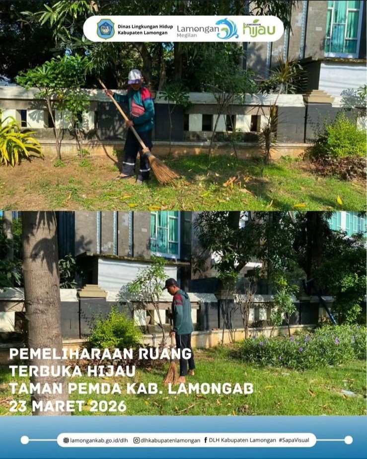 Pemeliharaan Ruang Terbuka Hijau Taman Pemda Kab. Lamongan