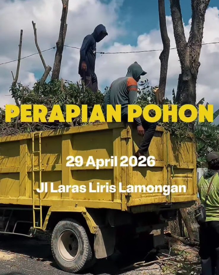 Foto: Perapian Pohon Jalan Laras Liris